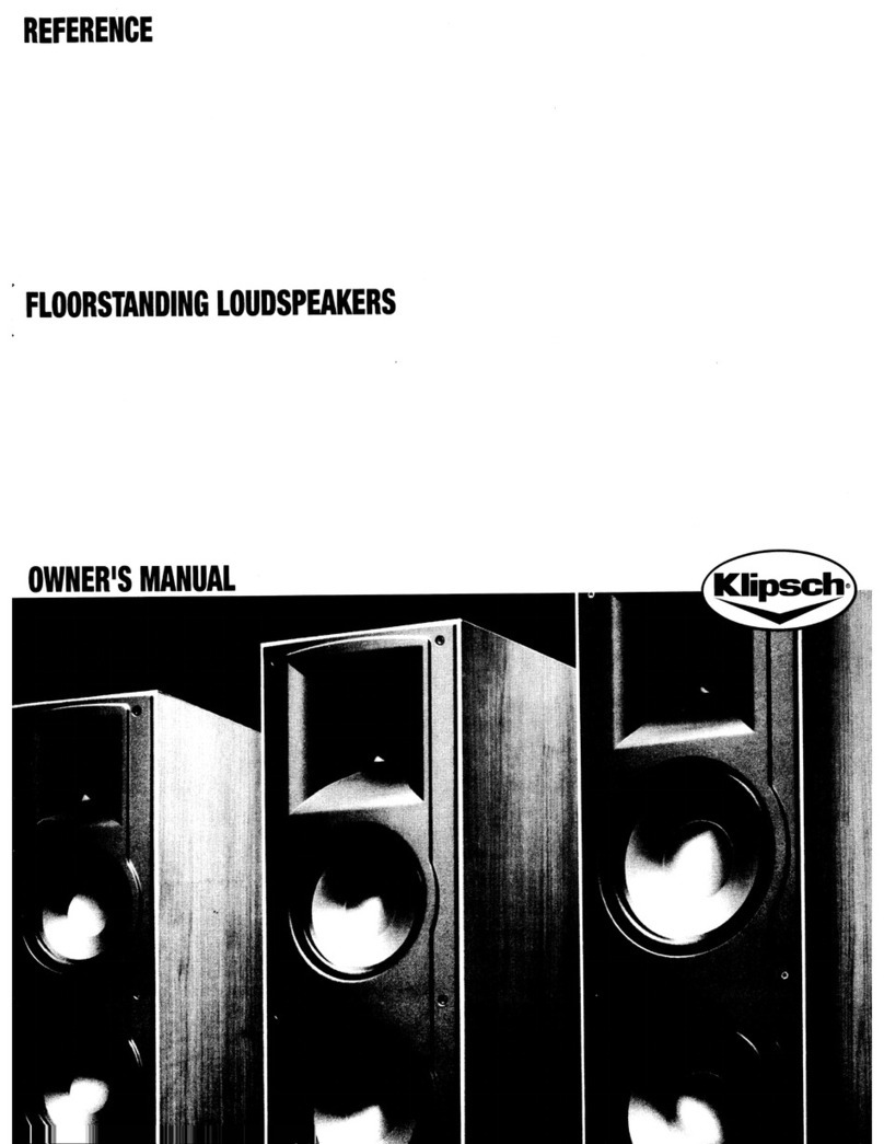 Klipsch Reference series Manual de usuario