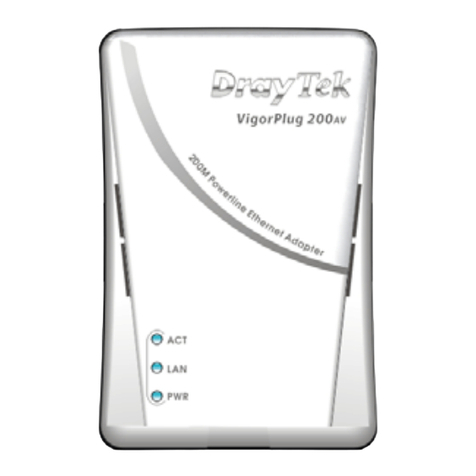 Draytek VigorPlug 200AV Manual de usuario