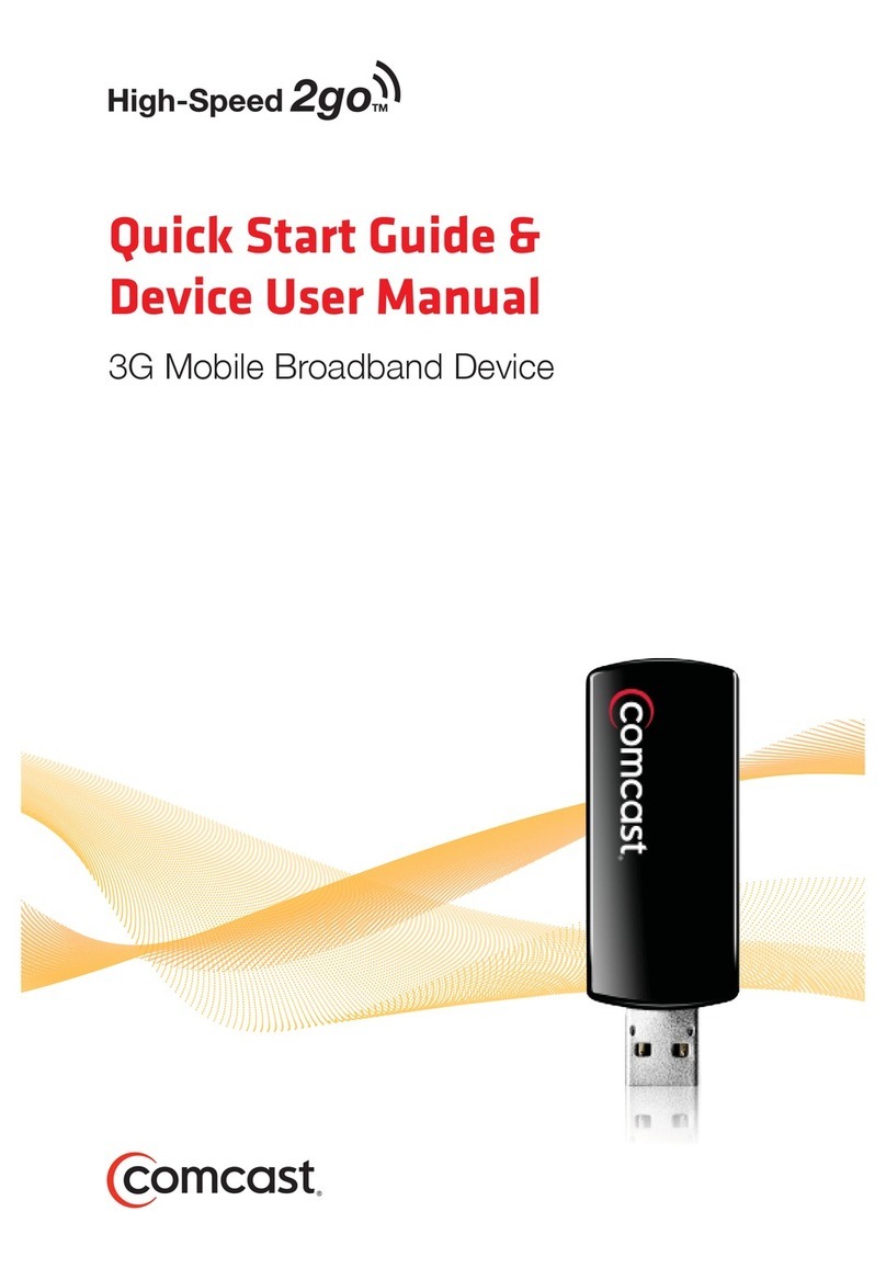 Comcast High-Speed 2go Manual de usuario Comcast High-Speed 2go Manual de usuario