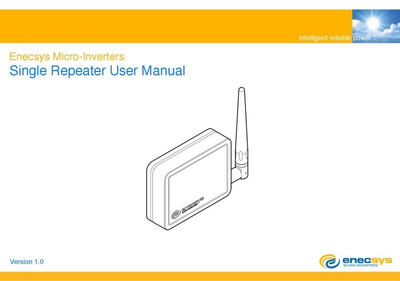 Enecsys Single Repeater Manual de usuario