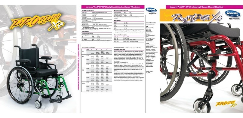 Invacare ProSPIN X4 Manual de usuario