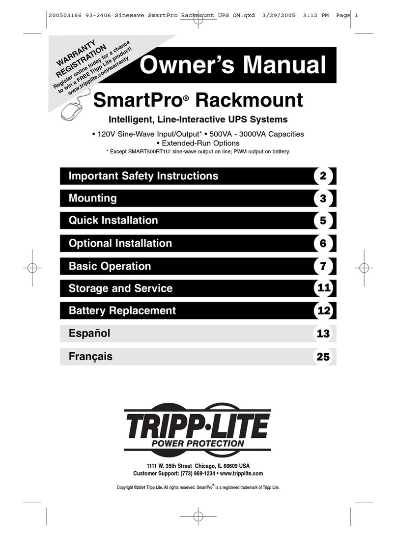 Tripp Lite SmartPro Series Manual de usuario