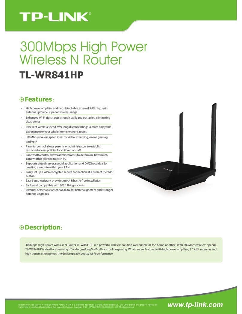 TP-Link TL-WR841HP Manual de instalación y operación