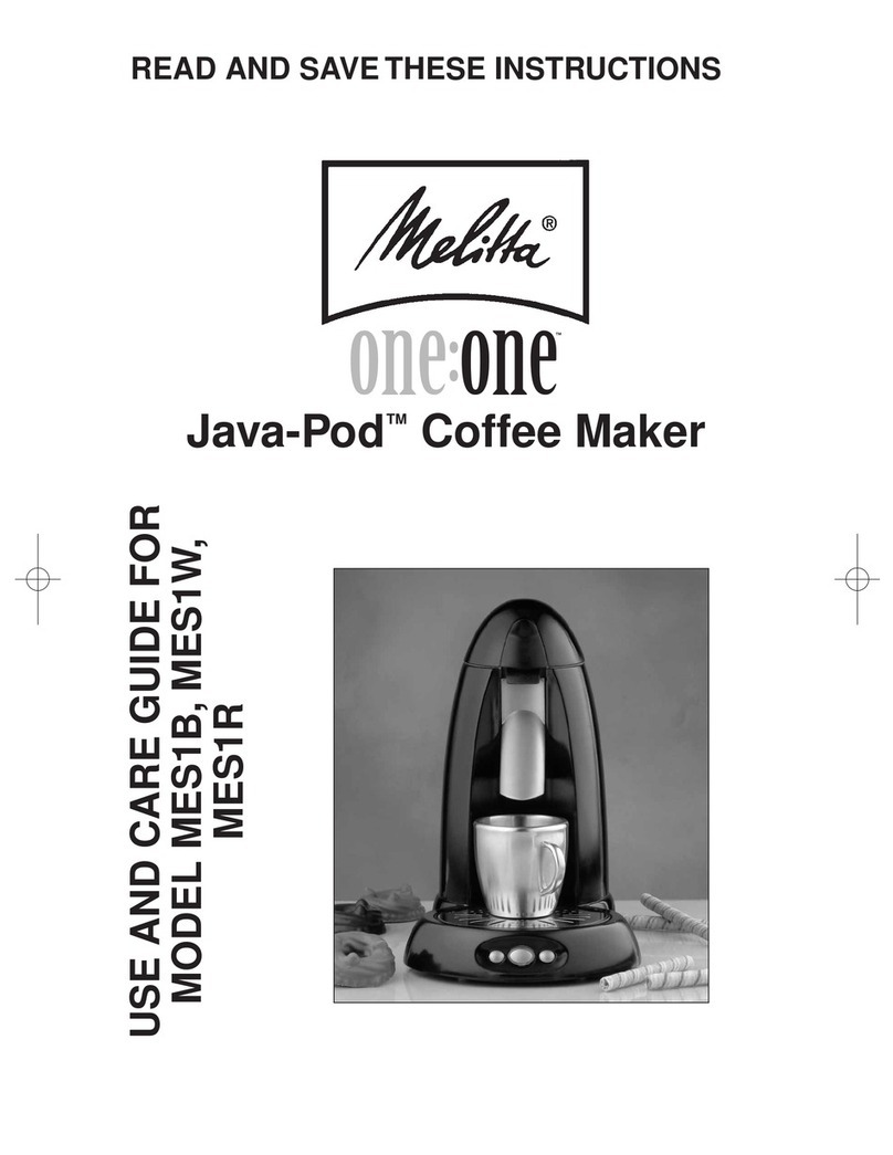 Melitta Java-Pod MES1B Manual de usuario