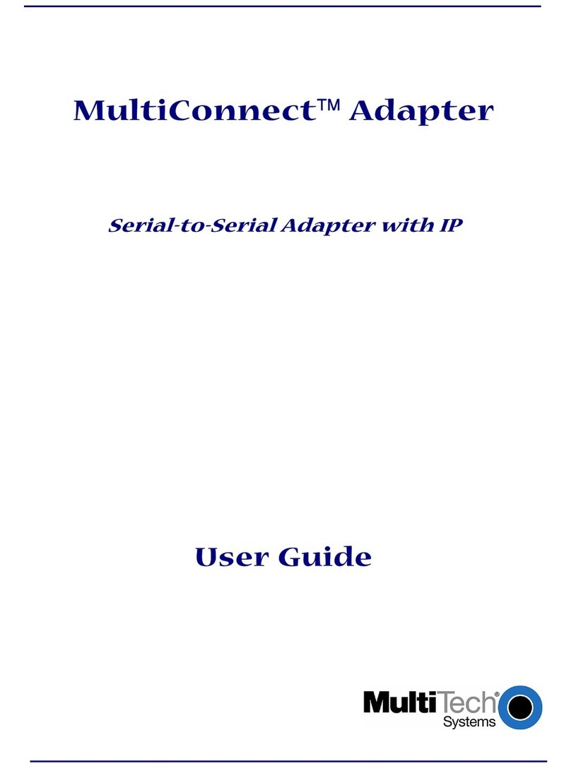 Multitech MultiConnect Adapter Manual de usuario