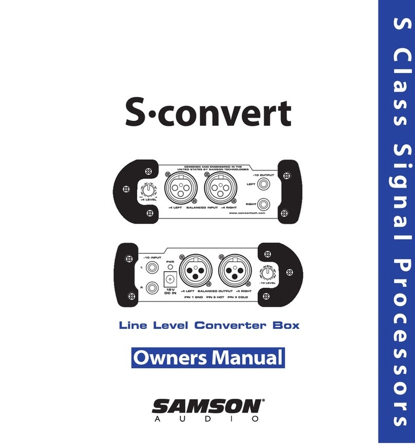 Samson S-convert Manual de usuario