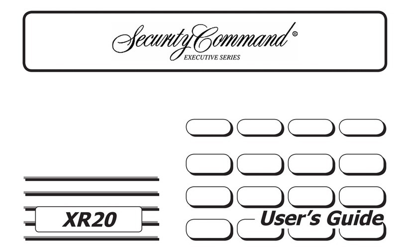 Security Command XR20 Executive Series Manual de usuario