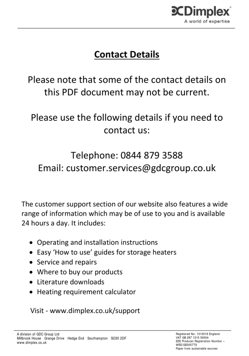 Dimplex MINI MOZART Manual de usuario