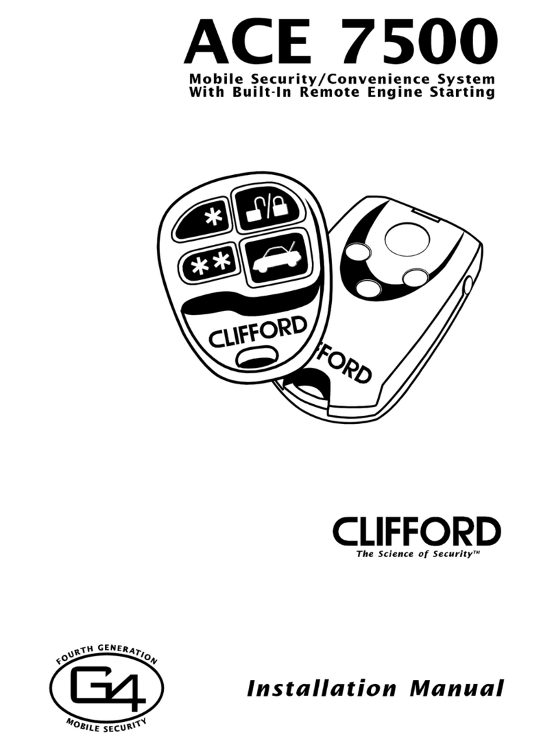 Clifford ACE 7500 Manual de usuario