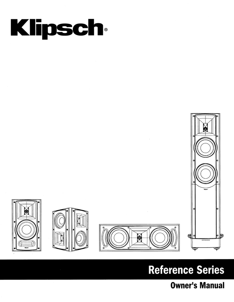 Klipsch Reference series Manual de usuario