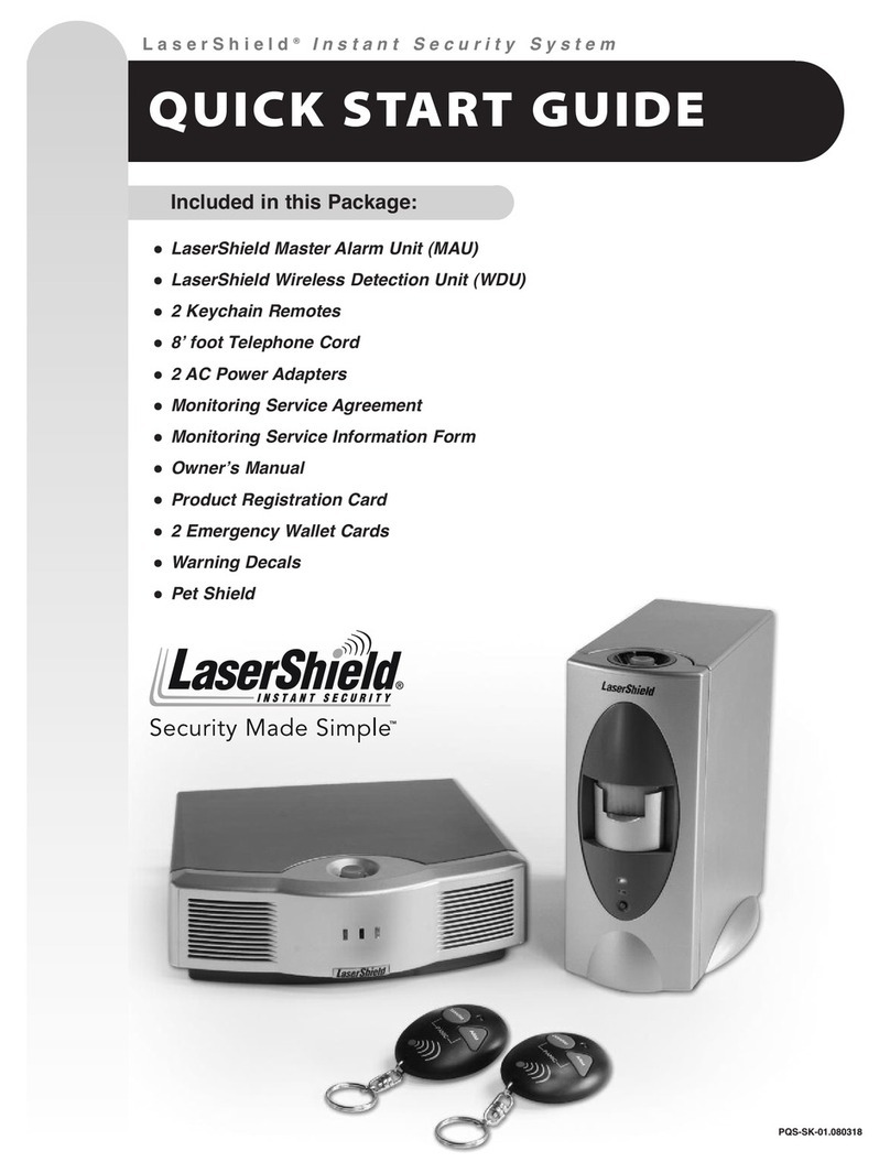 LaserShield Instant Security System Manual de usuario