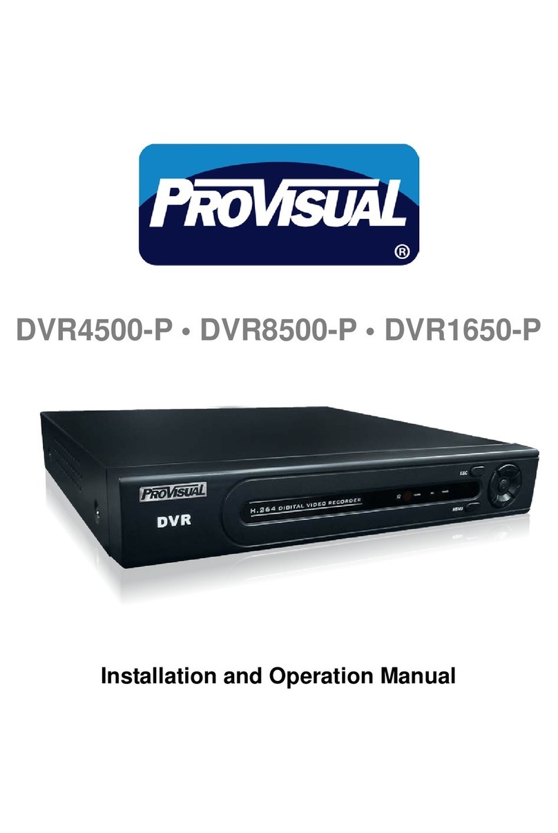 ProVisual DVR4500-P Manual de usuario