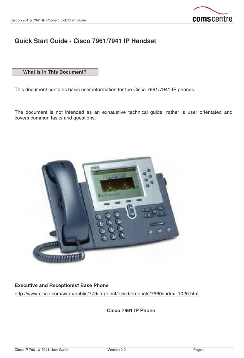 Cisco 7961 Manual de usuario