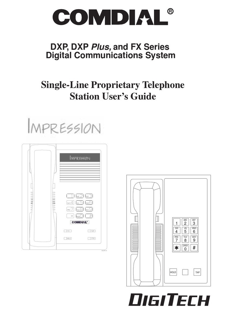 Comdial DXP Series Manual de usuario Comdial DXP Series Manual de usuario