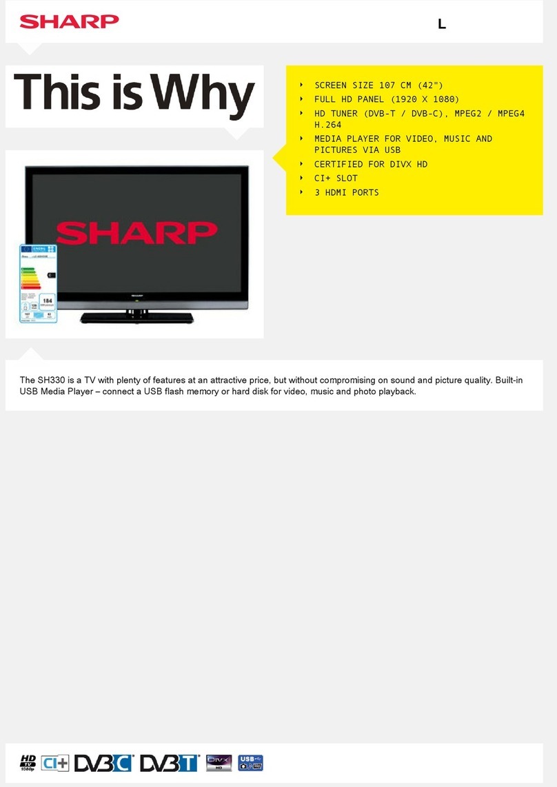 Sharp LC-42SH330E Manual de usuario