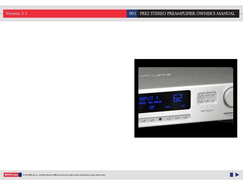 EMM Labs PRE2 Manual de usuario