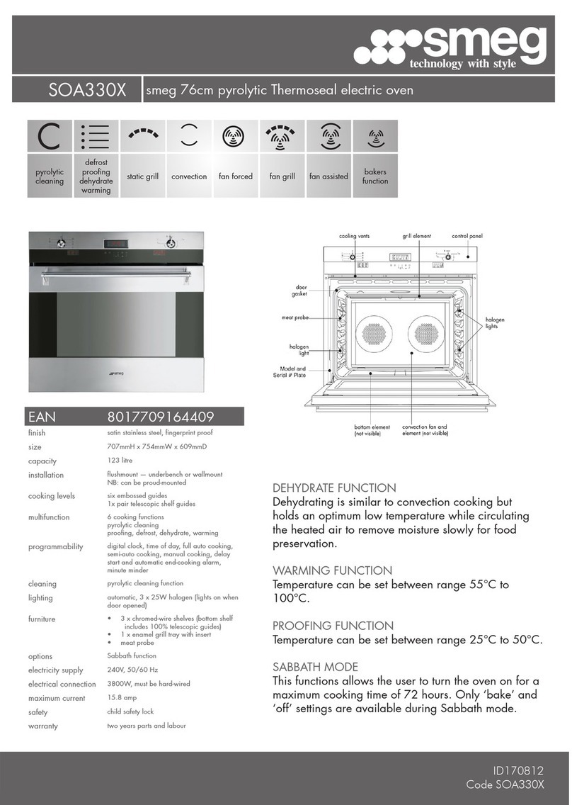 Smeg SOA330X Manual de usuario