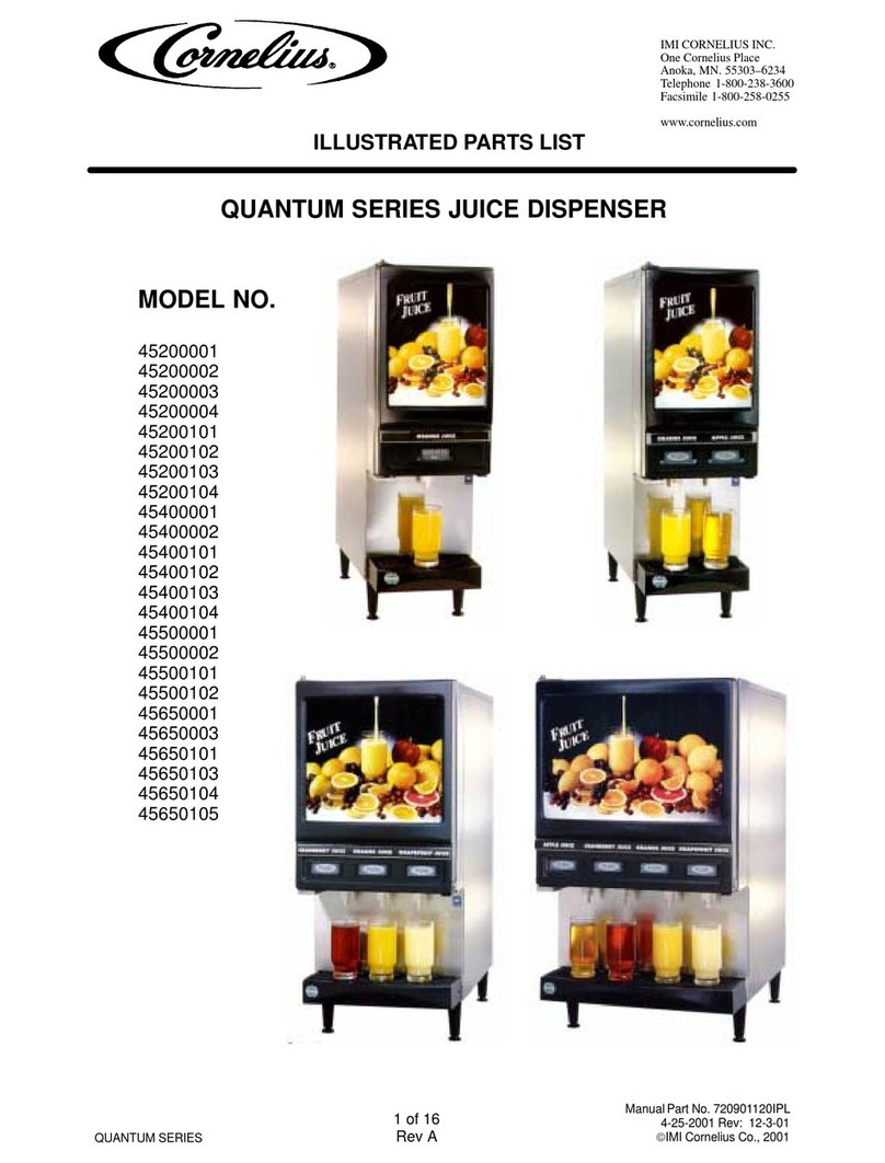 Cornelius Quantum 45200003 Manual de usuario Cornelius Quantum 45200003 Manual de usuario
