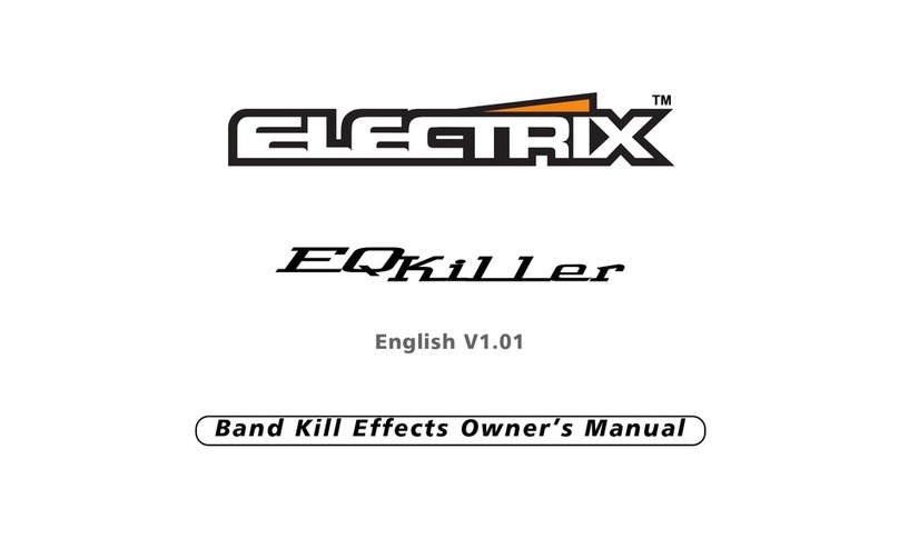 Electrix EQKiler Manual de usuario Electrix EQKiler Manual de usuario