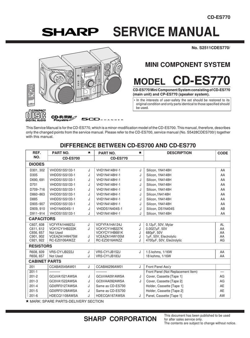 Sharp CD-ES770 Manual de usuario
