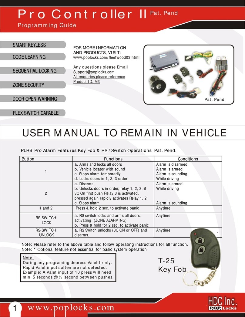 Poplocks Pro Controller II Manual de usuario