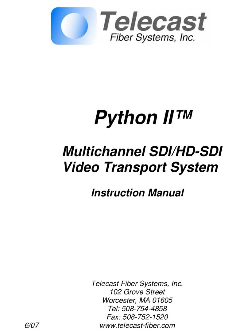Telecast Python II Manual de usuario