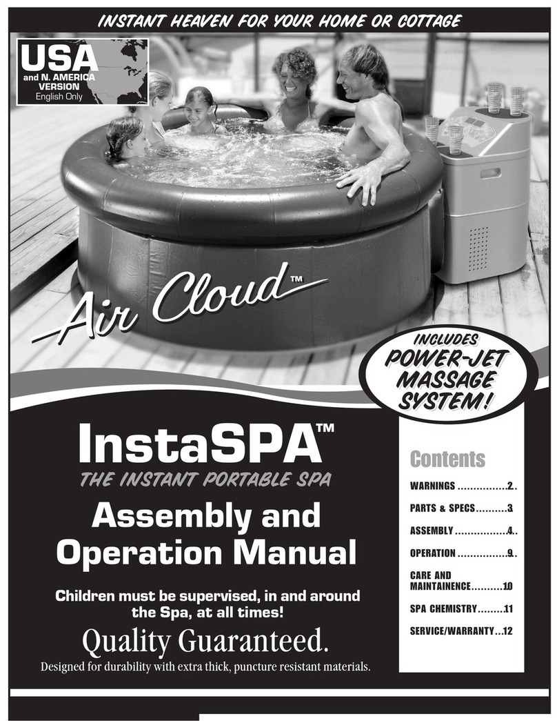 InstaSPA AirCloud Instrucciones de instalación y funcionamiento