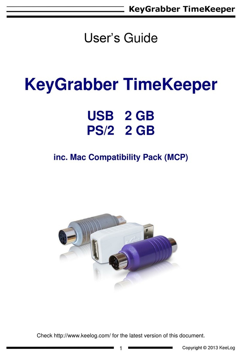 KeeLog KeyGrabber TimeKeeper Manual de usuario