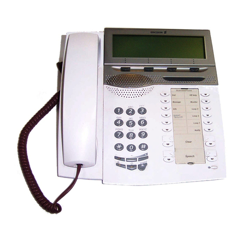 Ericsson Dialog 4224 Operator Manual de usuario