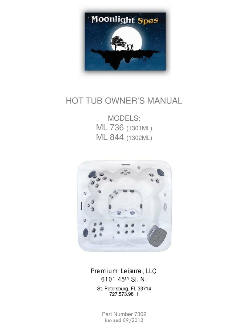 Moonlight spas ML 844 Manual de usuario