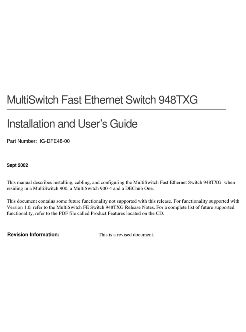 Digital Networks MultiSwitch 948TXG Manual de usuario Digital Networks MultiSwitch 948TXG Manual de usuario