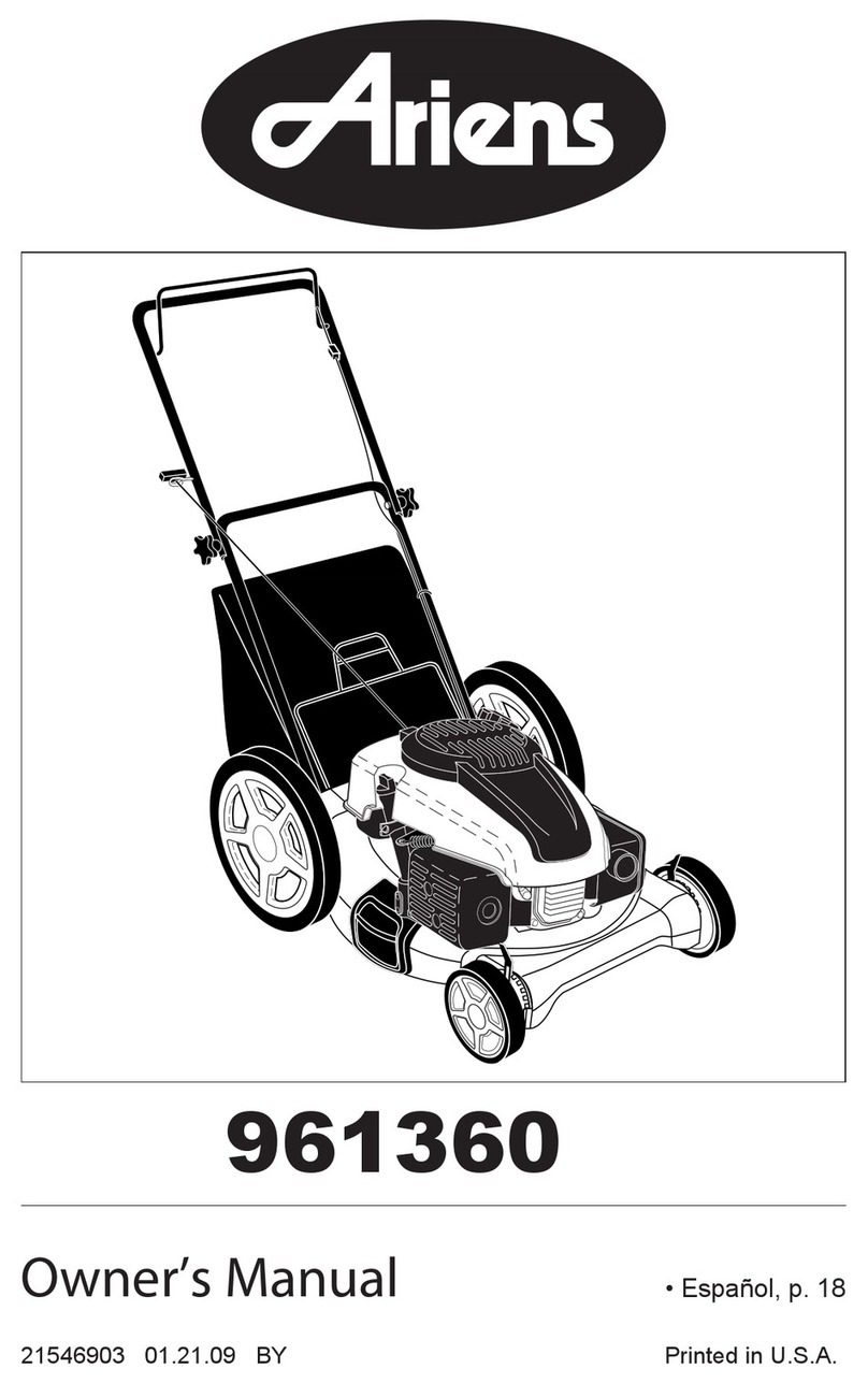 Ariens 961360 Manual de usuario