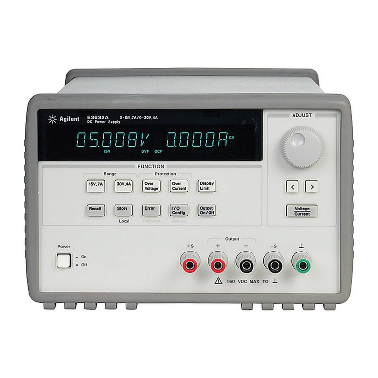 Agilent Technologies E3632A Manual de usuario