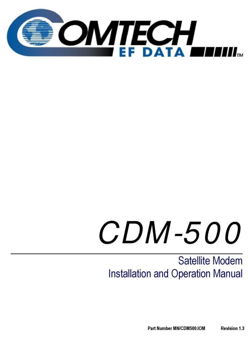 Comtech EF Data CDM-500 Manual de usuario