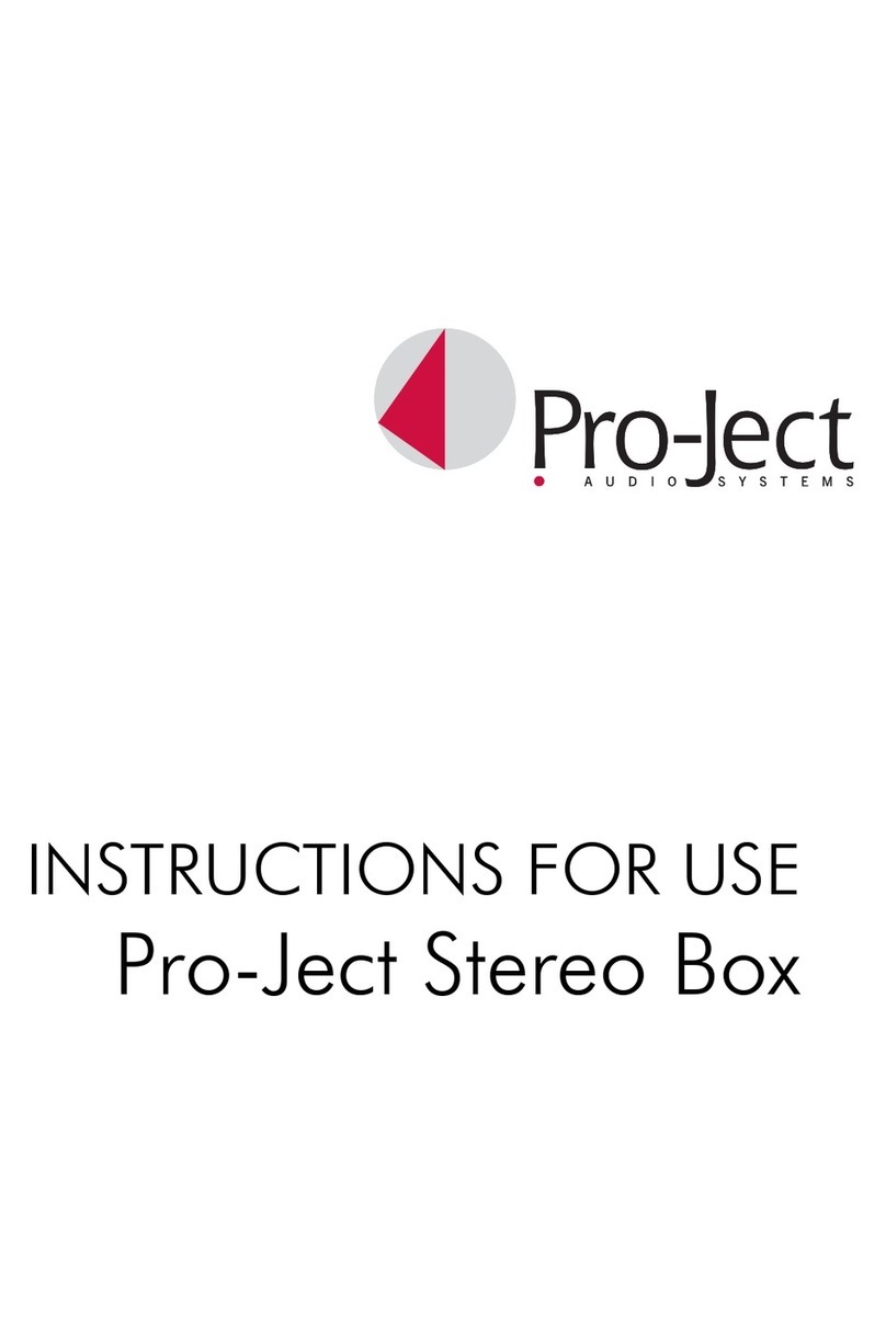 Pro-Ject Audio Systems Stereo Box Manual de usuario Pro-Ject Audio Systems Stereo Box Manual de usuario