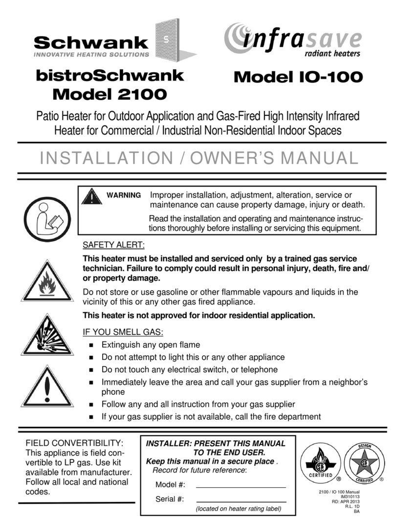 Schwank InfraSave 2100 Instrucciones de funcionamiento