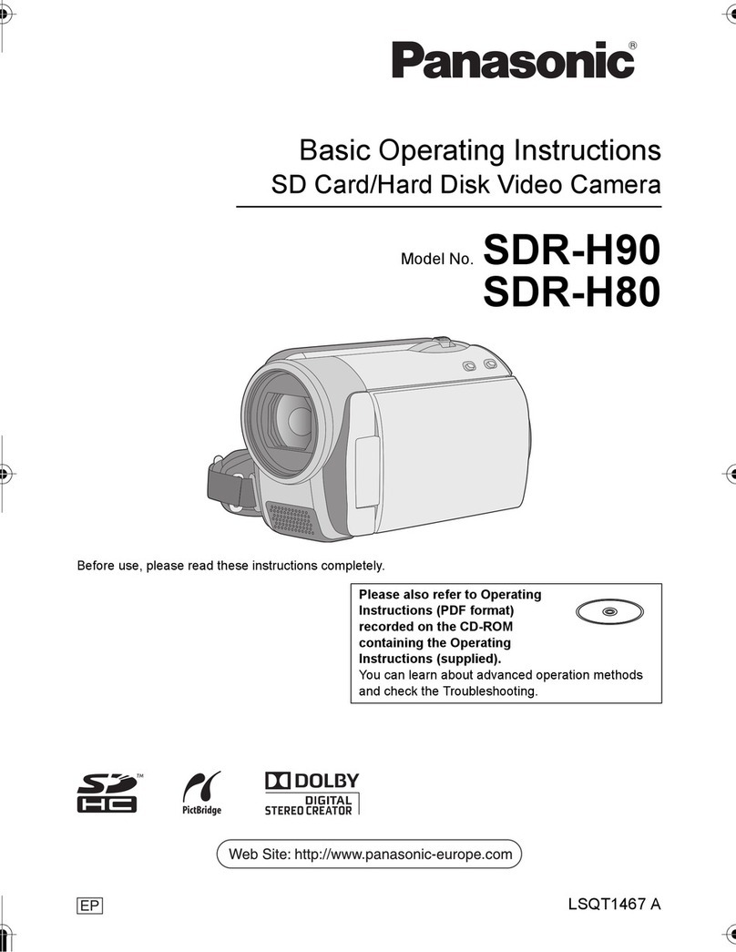 Panasonic SDR-H90 Especificaciones técnicas