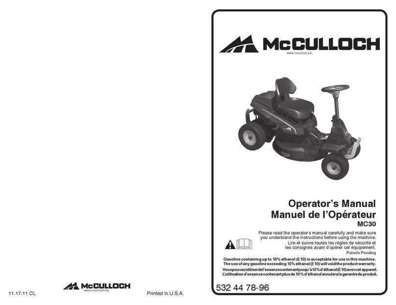 McCulloch MC30 Manual de usuario