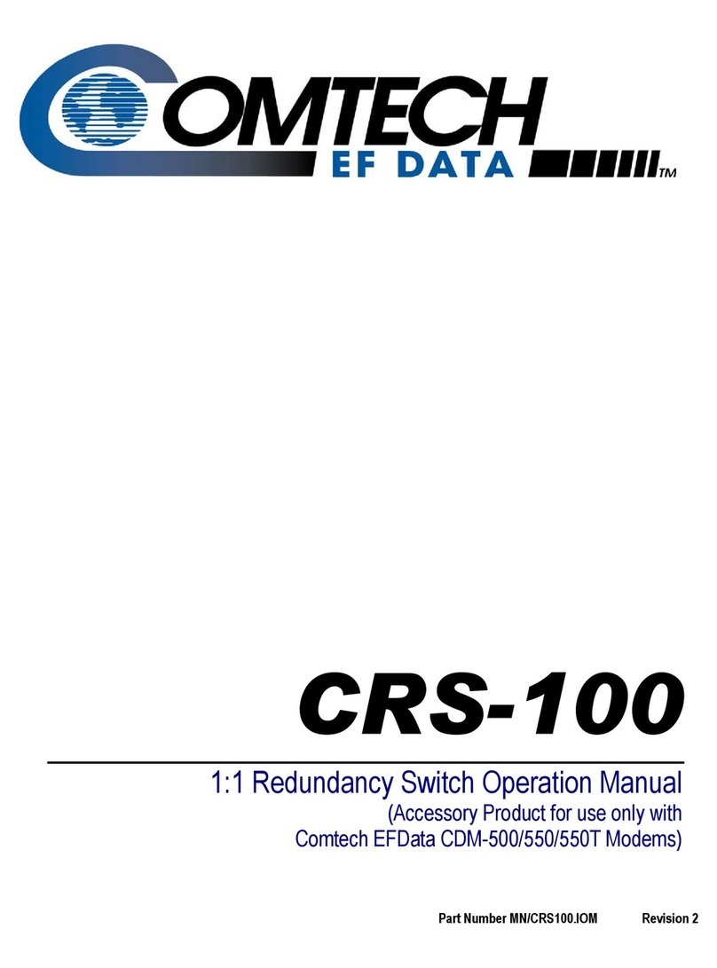 Comtech EF Data CRS-100 Manual de usuario