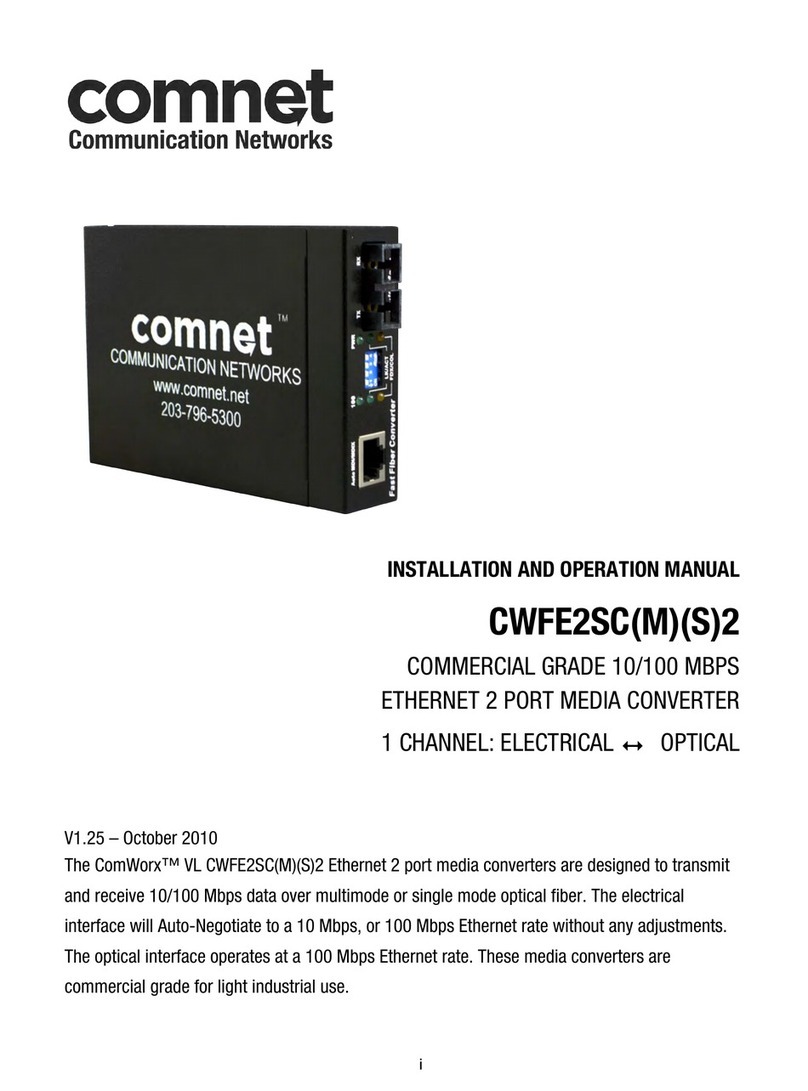 Comnet CWFE2SC2 Manual de usuario
