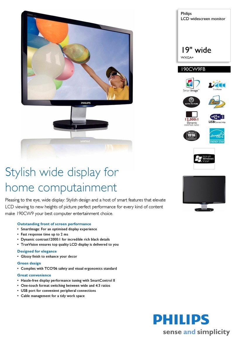 Philips 190CW9FB Manual de usuario