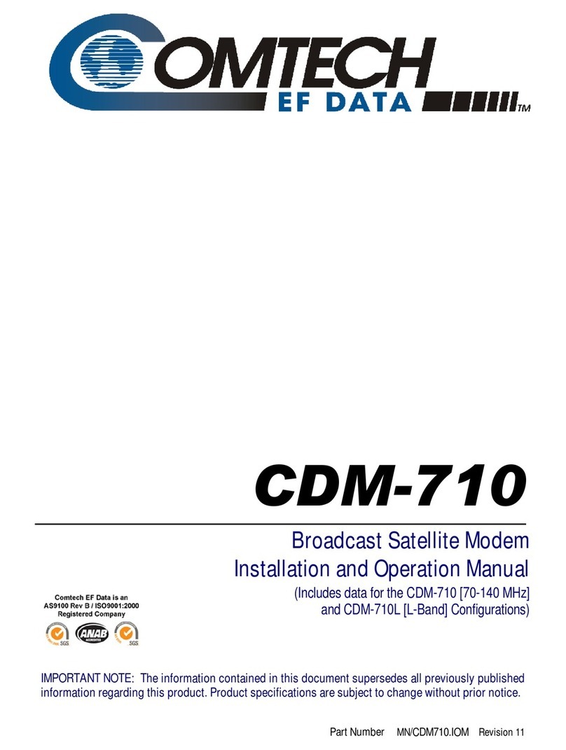 Comtech EF Data CDM-710 Manual de usuario