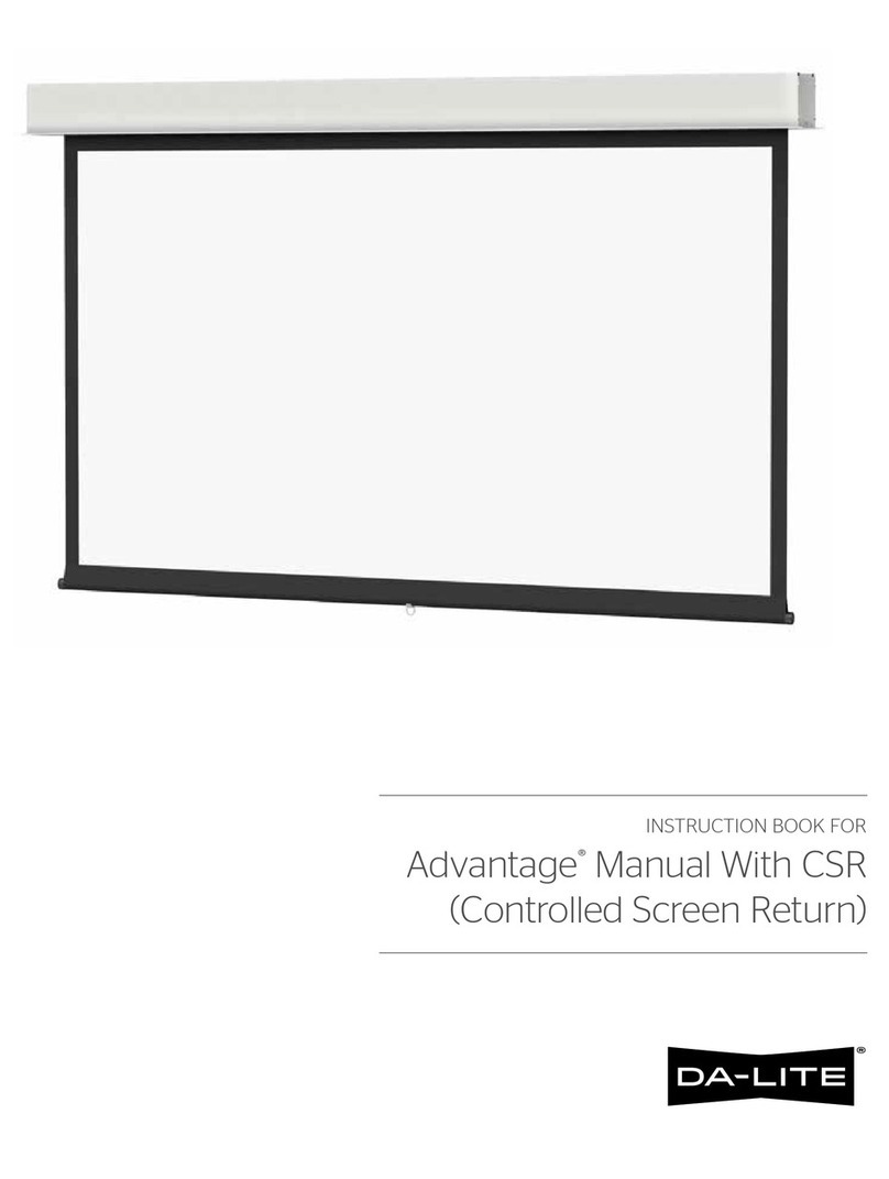 Da-Lite AdvantageManual With CSR Manual de usuario