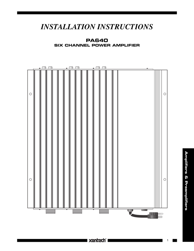 Xantech PA640 Manual de usuario