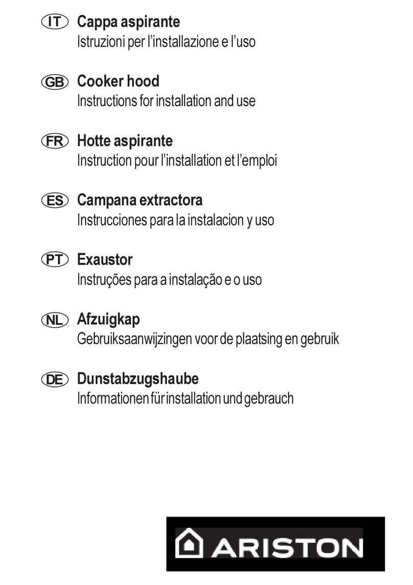 Ariston Grease Filter Manual de usuario