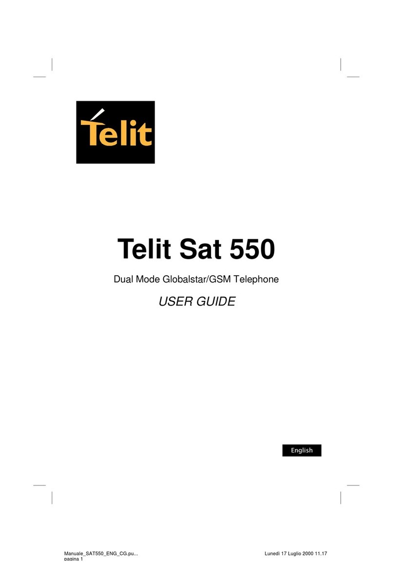Telit Wireless Solutions Sat 550 Manual de usuario
