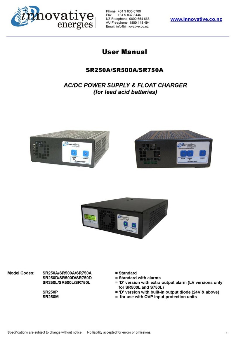 Innovative SR250A Manual de usuario