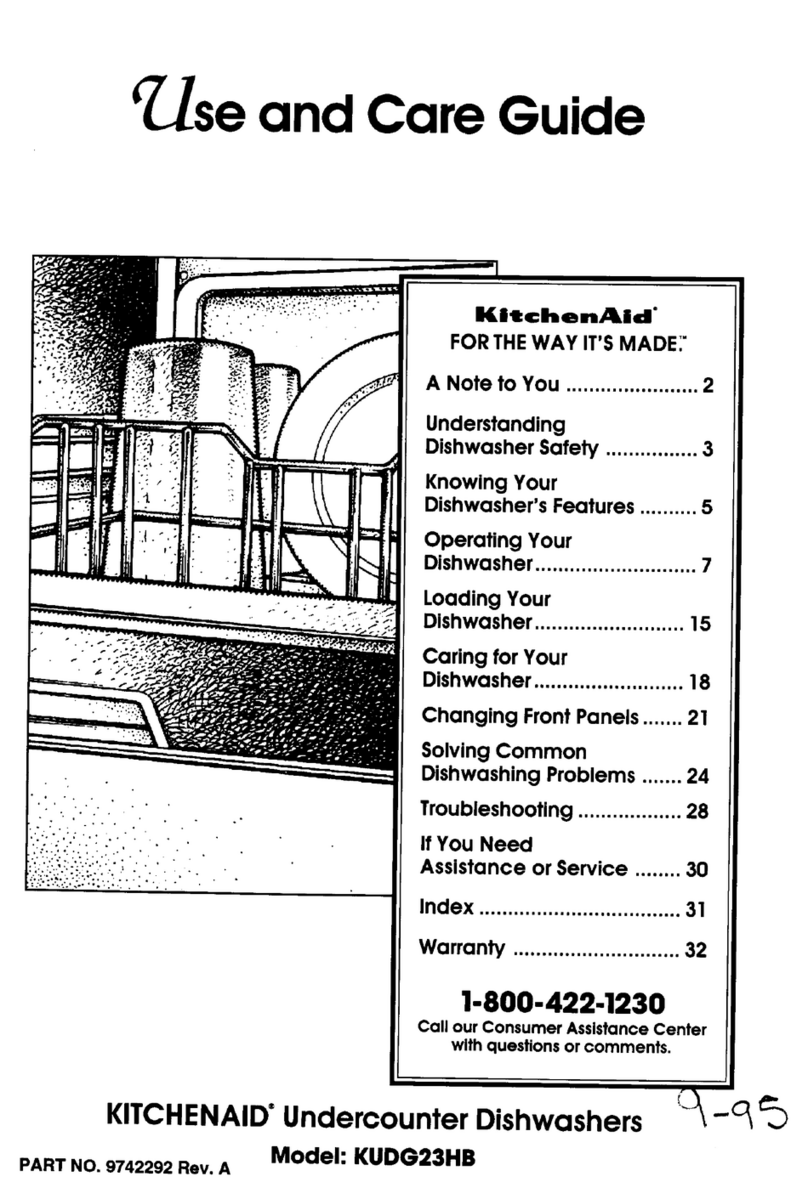 KitchenAid KUDG23HB Manual de usuario