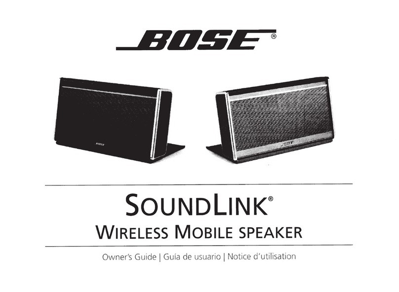 Bose SOUND LINK Manual de usuario