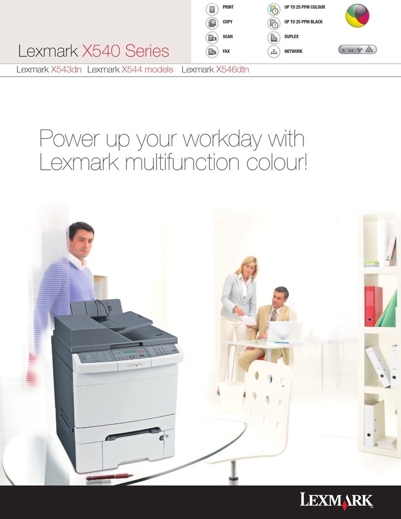 Lexmark X543DN Manual de usuario